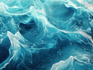 Obraz premium close up of blue textured ice