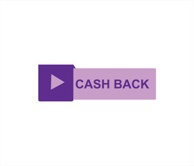 Cash back icon Colorful Money refund signs. cashback banner collection. Return of money from purchases. Promotion badges for your business. 