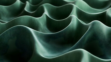Obraz premium Abstract Green Waves: A Textured Nature-Inspired Digital Art