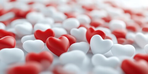 A Stunning and Beautiful Assortment of Red and White Hearts for a Memorable Valentines Day Celebration Filled with Love and Affection That Will Warm Your Heart and Create Lasting Memories