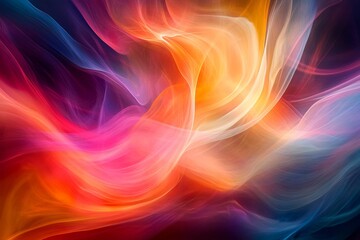 Fototapeta premium burst of color morphing and flowing through smooth lines. Generative AI
