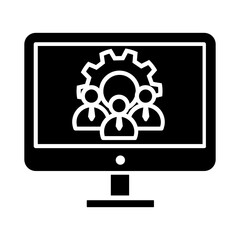 Business icon vector. Management illustration sign. Personnel Management symbol or logo.