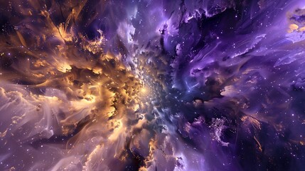 A dramatic firework finale with layered explosions in purple, blue, and gold, celebrating the arrival of the New Year.