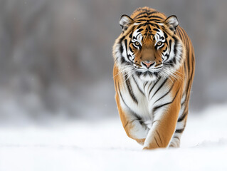 tiger in the snow