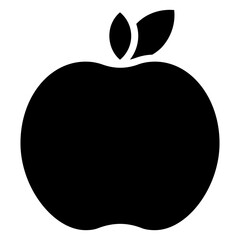 Orange Icon, Black And White Glyph Icon Symbol