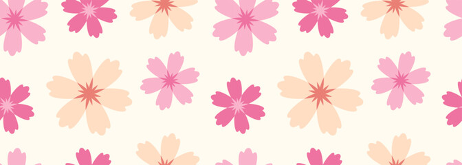 Spring flower pattern. Gentle floral background.