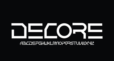 Abstract modern urban alphabet fonts. Typography sport, game, technology, fashion, digital, future creative logo font. vector illustration
