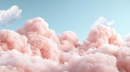Fluffy clouds in high resolution aerial view nature landscape soft textures serene environment for tranquility