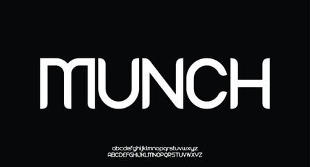 Creative modern urban alphabet fonts. Typography sport, game, technology, fashion, digital, future creative logo font.
