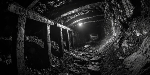 Underground anthracite coal mine featuring the unique characteristics of anthracite coal. Explore the depths of an underground anthracite coal mine and discover its significance in energy production.