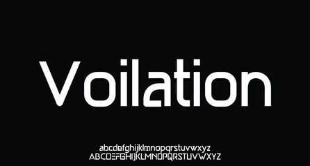 Modern minimal abstract alphabet fonts. Typography technology, electronic, movie, digital, music, future, logo creative font. vector illustration
