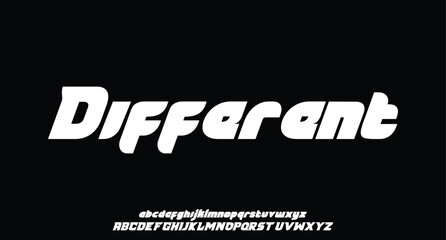 Modern minimal abstract alphabet fonts. Typography technology, electronic, movie, digital, music, future, logo creative font. vector illustration
