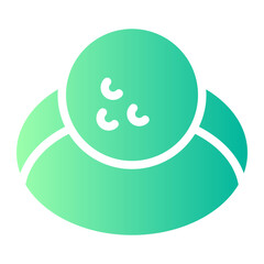 golf hole gradient icon