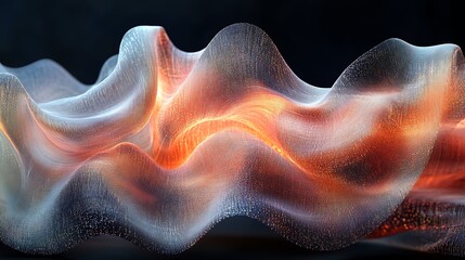 Obraz premium Abstract Waveform Digital Fabric Texture Design