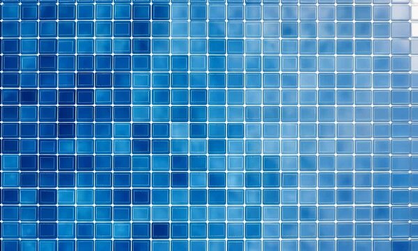 Blue light ceramic wall and floor tiles mosaic background