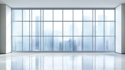 Modern Office with Panoramic City View