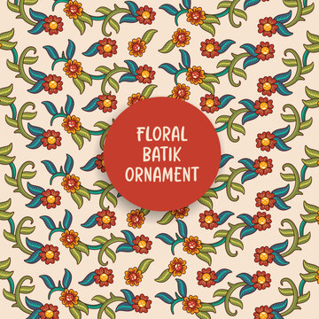 Floral Batik Ornament