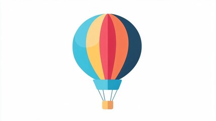 Naklejka premium Colorful Balloon Icon Vector Isolated 2D Flat Design