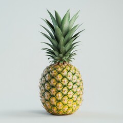 Fototapeta premium Fresh Minimal Pineapple on Clean Background