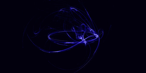 the black background with an abstract pattern resembles a spiral galaxy with twisting lights