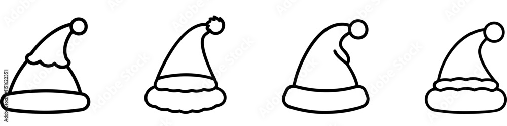 Wall mural continuous line is creating a stylish hat in this minimalist vector illustration