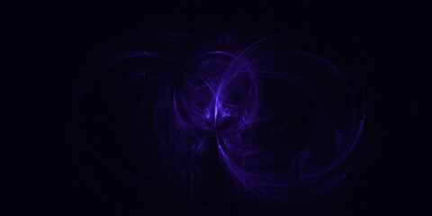 the black background with an abstract pattern resembles a spiral galaxy with twisting lights