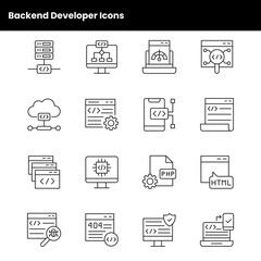 Backend Developer Icons