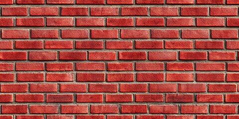 Obraz premium A Seamless Texture of Rich Red Bricks, Ideal for Backgrounds and Design Projects