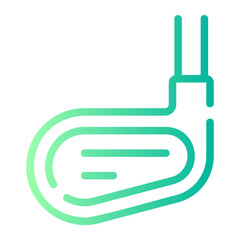 golf stick gradient icon