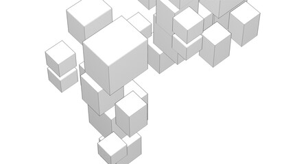  abstract modular architecture 3d rendering