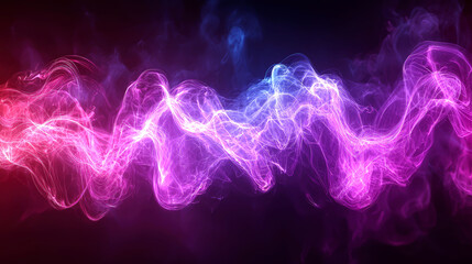 Abstract colorful smoke wave background.