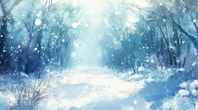 Tranquil snow-covered forest path exploring serene nature photography landscapes