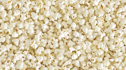 Seamless Popcorn Background Vector Illustration