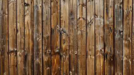 Vertical Oak Wood Paneling Wall with Natural Grain and Textures