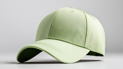 Neon green trucker cap mock up for brand promotion and marketing display on a white background