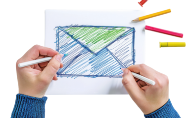 Handcrafted Sketch Depicting Market Research Process for Business Growth Isolated on Transparent Background PNG