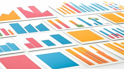 Colorful Data Charts Illustration