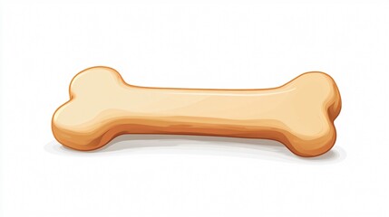 Dog Bone Icon Vector - 2D Flat Vector Isolated Image for Design Projects