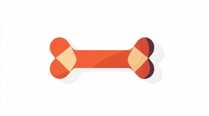 Professional Dog Bone Flat Icon Vector for Graphic Design Projects