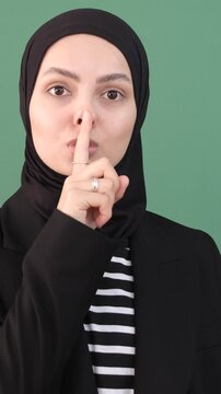 Muslim Girl Silece Sign