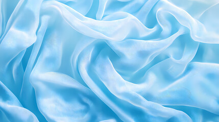 Obraz premium Blue abstract background with mesh, wavy cloth and smooth lines. Zephyrous. Illustration