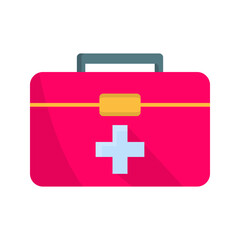 Fototapeta premium First Aid Box Vector Icon
