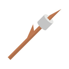 Roasted Marshmallow Vector Icon