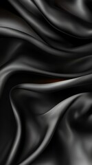 Fototapeta premium A black and white photo of a black fabric