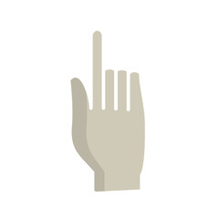 Obraz premium Raised Finger Vector Icon