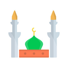 Prophet's Mosque Vector Icon
