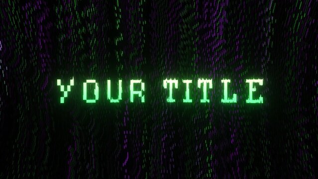 Digital Matrix Text & Title Intro