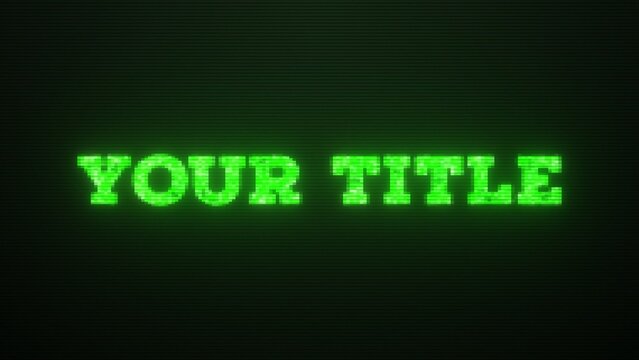 Digital Slamming Distorted Text & Title Intro