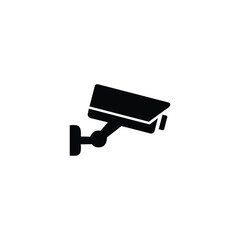 Security camera icon, video surveillance, cctv sign. safety home protection system.
