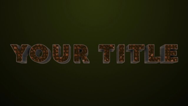 Dinosour Skin Jurrasic Text and Title Intro